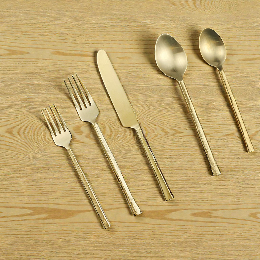 Willow Flatware Set — Gold